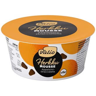 Valio Herkku mousse 100g appelsiini-stracciatella laktosfri