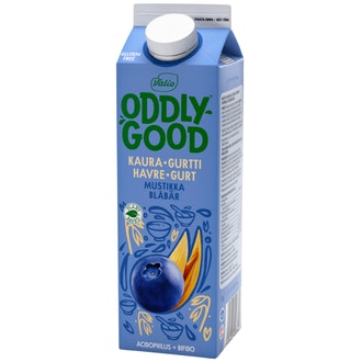 Valio Oddlygood kaurapohjainen gurtti 1kg mustikka
