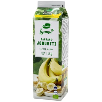 Valio Luomu jogurtti 1kg banaani laktoositon
