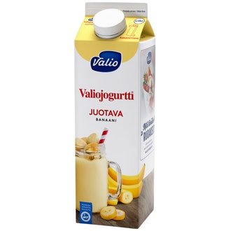 Valiojogurtti juotava 0,95l banaani laktoositon