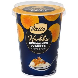 Valio Herkku kermainen jogurtti 380 g crème brûlée laktoositon