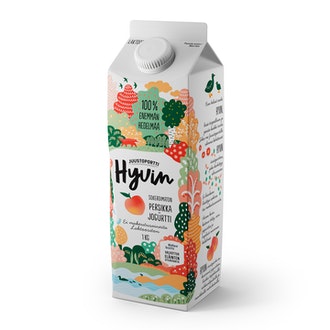 Juustoportti Hyvin sokeroimaton jogurtti 1kg persikka laktoositon