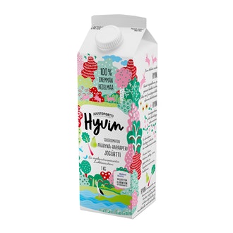 Juustoportti Hyvin sokeroimaton jogurtti 1kg päärynä-raparperi laktoositon