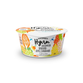 Juustoportti Hyvin sokeroimaton rahka 150g banaani-appelsiini laktoositon