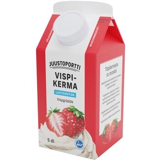 Juustoportti laktoositon vispikerma 0,5 l UHT