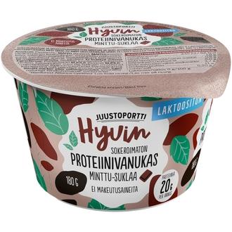 Juustoportti Hyvin proteiinivanukas 180 g minttu-suklaa laktoositon