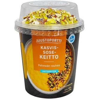 Juustoportti Pehmeän Rouhea Kasvissosekeitto 340g laktoositon gluteeniton