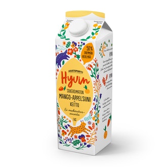 Juustoportti Hyvin sokeroimaton ja makeutusaineeton mehukeitto 1 kg mango-appelsiini