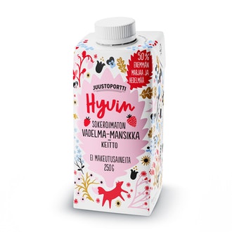 Juustoportti Hyvin sokeroimaton vadelma-mansikkakeitto 250g