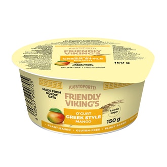 Juustoportti Friendly Viking´s kreikkalainen kauravälipala 150g mango