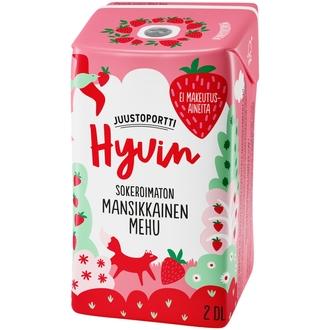 Juustoportti Hyvin mehu 2 dl mansikkainen