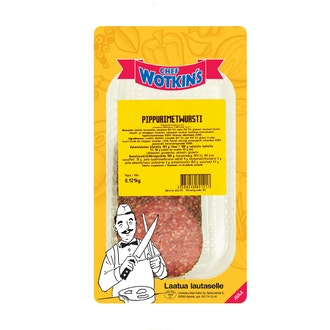 Chef Wotkins Pippurimetwursti 150g, siivutettu