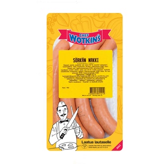 Chef Wotkin´s 240 g Sörkän nakki ruokamakkara