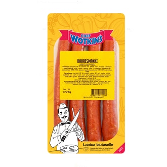 Chef Wotkins 240g Kaurisnakki ruokamakkara