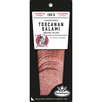 Huhtahyvät Lihamestarin toscanan salami 150g