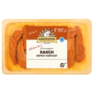Kariniemen Kananpojan Rapeat sisäfileet Ranch 400 g