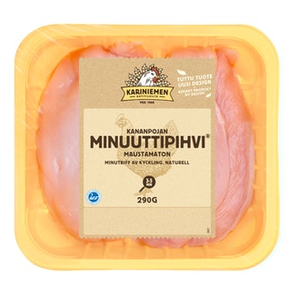 Kariniemen kananpojan minuuttipihvi maustamaton 290g