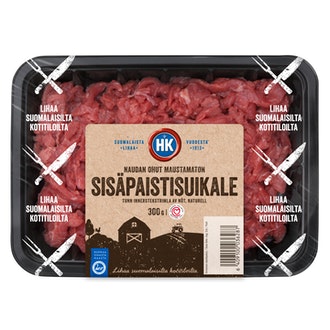 HK naudan ohut sisäpaistisuikale 300g maustamaton