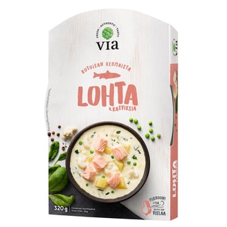 Via lohta ja kasviksia 320g