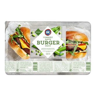 HK Vihreät Kasvisburgerpihvit 240g