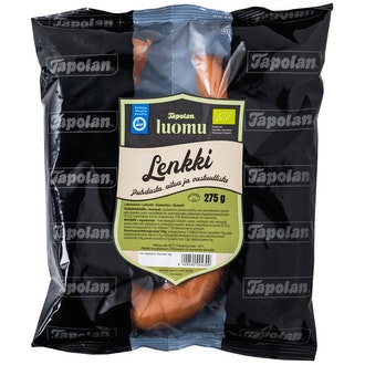 Tapolan luomu lenkkimakkara 275g