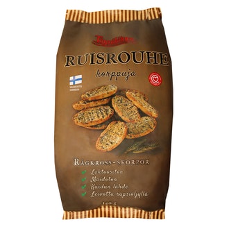 Töysäläinen murea ruisrouhekorppu 340g