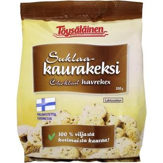 Töysäläinen suklaa-kaurakeksi 100% 220g