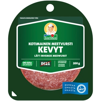 Snellman Kevyt kotimainen meetvursti viipaleet 200g