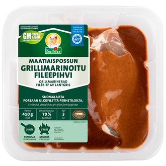 Snellman Maatiaispossun grillimarinoitu fileepihvi 3 kpl 410g