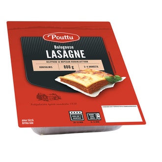 Pouttu lasagne 800g
