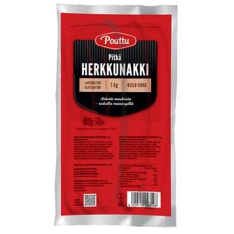 Pouttu Pitkä Herkkunakki 1kg kuoreton