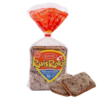 Rosten Ruisrokit tumma ruismallasleipä 6 kpl/400g