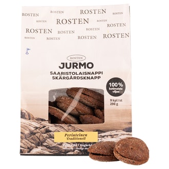 Rosten Jurmo Saaristolaisnappi 9kpl 290g ruispalaleipä