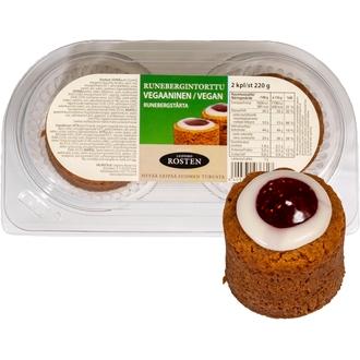 Rosten Vegaaninen Runebergintorttu 2 kpl 220g