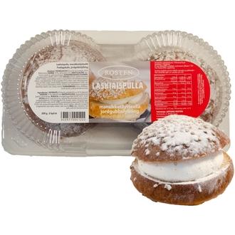 Rosten Laskiaispulla mansikkatäytteellä 2kpl 200g