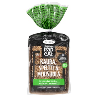 Rosten Kaura, speltti & merisuola siemennäkkileipä 12kpl 250g