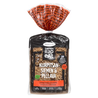 Rosten Siemenrapeat Kurpitsa & Pellava siemennäkkileipä 12kpl 250g