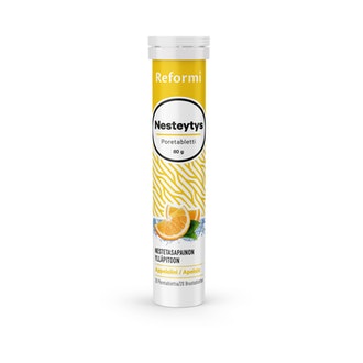 Reformi nesteytysporetabletti mg+C+B+niasiini appelsiini 20tabl 80g ravintolisä