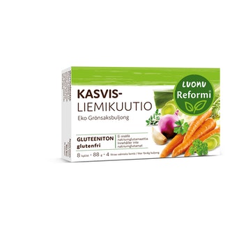 Reformi Luomu Kasvisliemikuutio 88g 8kpl