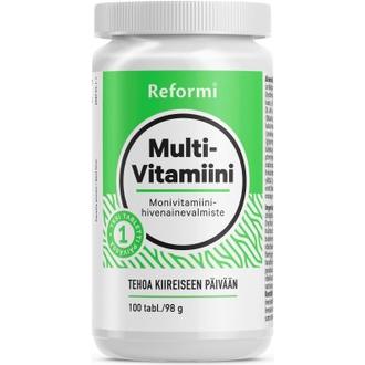Reformi Multivita 100tabl 98g Multivitamin monivitamiini-hivenainevalmiste ravintolisä
