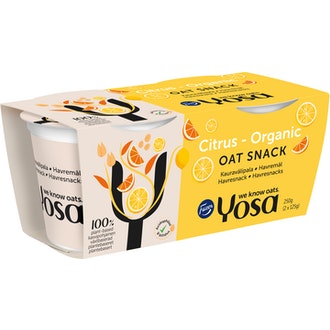 Yosa kauravälipala sitrus 2x125g luomu