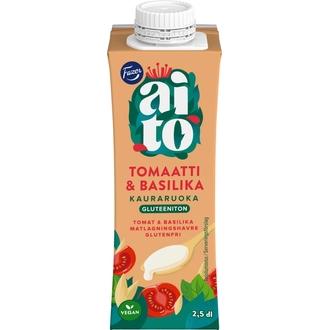 Fazer Aito Kauraruoka Tomaatti & Basilika, gluteeniton kauravalmiste ruoanlaittoon 2,5 dl