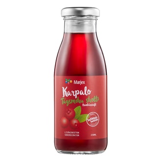 Marjex karpalotäysmehushotti 0,25l