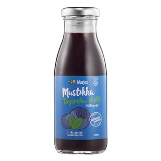 Marjex mustikkatäysmehushotti 0,25l