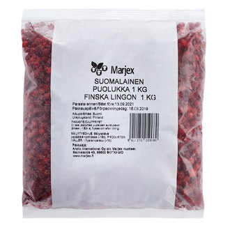 Marjex puolukka 1kg suomalainen