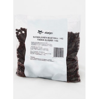 Marjex suomalainen mustikka 1kg pakaste