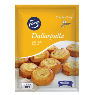 FAZER Dallaspulla 9kpl/450g nostatettu raakapakaste leivonnaispakaste