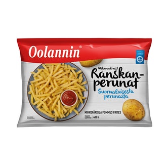 Oolannin mikrovalmiit ranskanperunat 400g