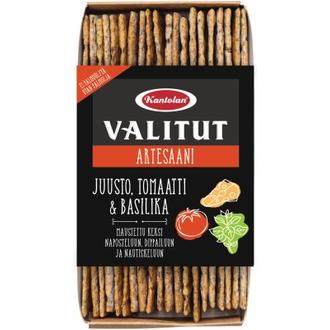 Kantolan Valitut artesaanikeksi juusto tomaatti basilika 130g