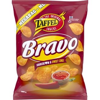 Taffel Bravo ranskankerma makea chili maustettu perunalastu 305g